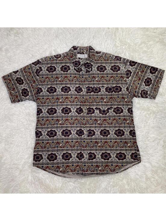 Other - Crossings Men's XL Short Sleeve 100% Cotton Button Front Shirt w/ Pocket